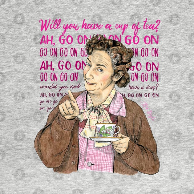 Mrs. Doyle -  Will You Have a Cup of Tea? by Chantal Bennett Illustration